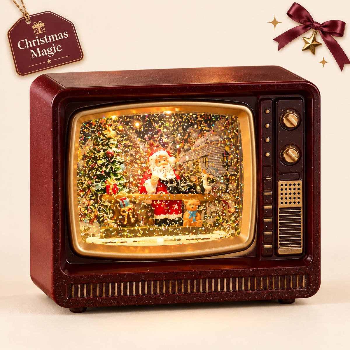 Christmas Music Snow Globe Tv